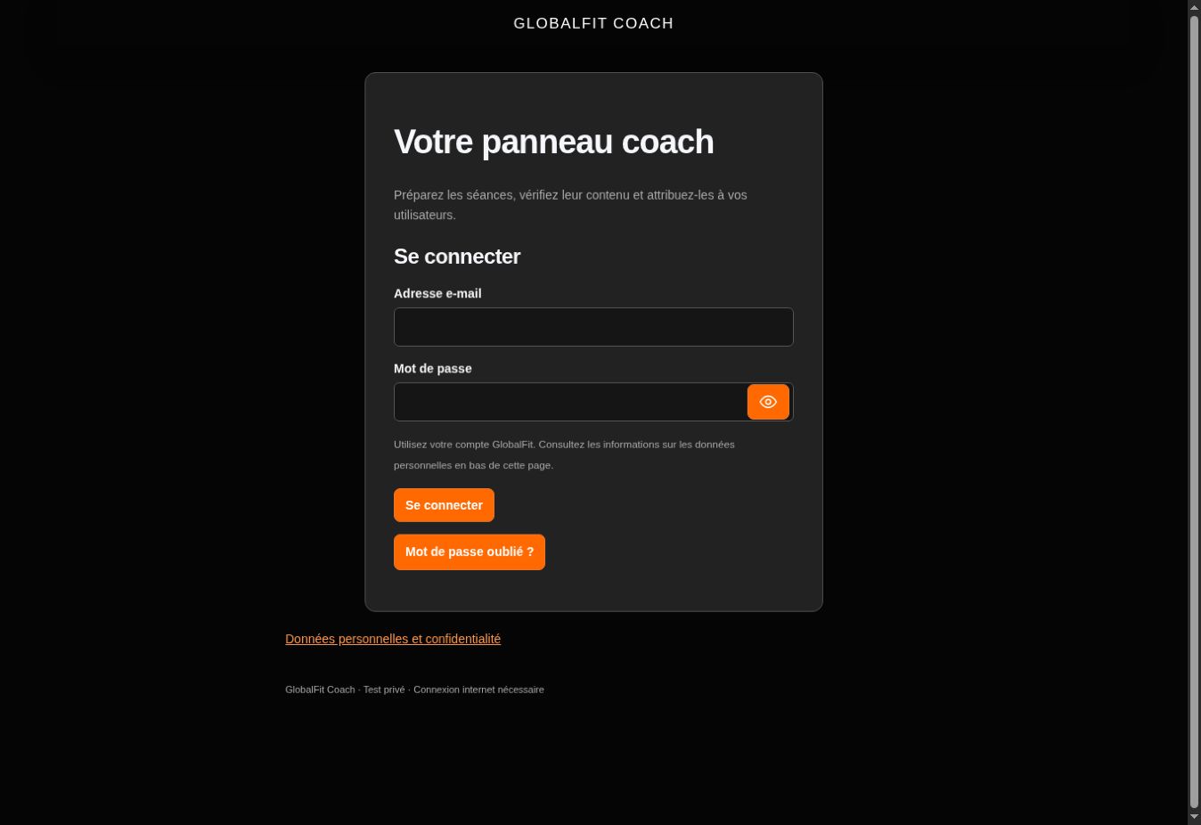 Identité visuelle de Global Fit Coach